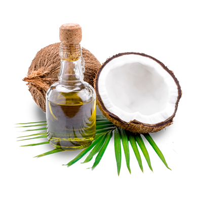 coconut with oil